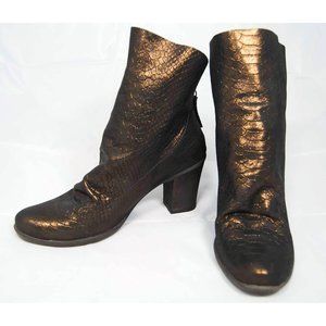 Seychelles Copper faux crocodile Ankle Booties